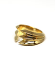 modern ring design vermeil gold silver plated minimalist open ring bena jewelry montreal made in canada