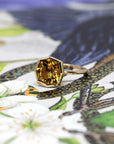 citrine fancy shape custom made color gemstone ring bena jewelry
