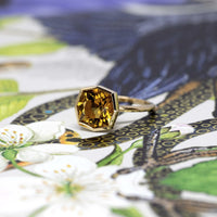 citrine fancy shape custom made color gemstone ring bena jewelry