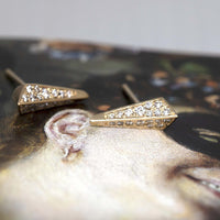 bena jewelry blade edgy unisex stud earrings minimalist designer canada