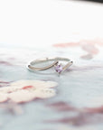 montreal bridal sapphire engagement ring made by custom bena jewelry designer
