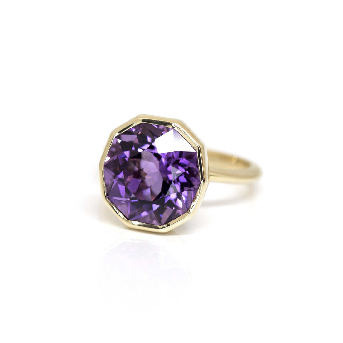 statement amethyst cocktail ring bena jewelry