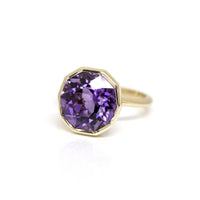 statement amethyst cocktail ring bena jewelry