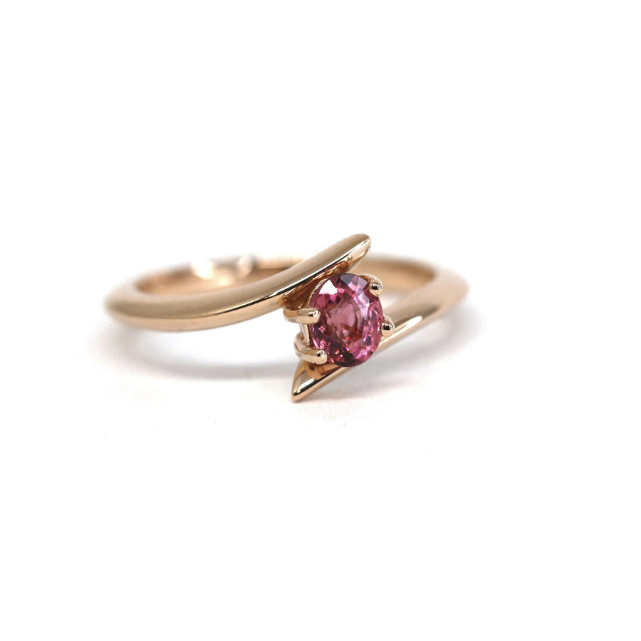 bridal tourmaline engagement ring bena jewelry design montreal