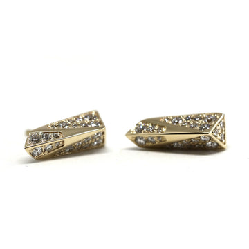 diamond stud earrings edgy bena jewelry design montreal