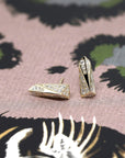 diamond gold stud earrings statement bena jewelry designer montreal