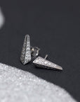 bena jewelry edgy diamond stud earrings white gold fine jewelry design made in montreal