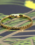 yellow gold bangle bracelet bena jewelry montreal