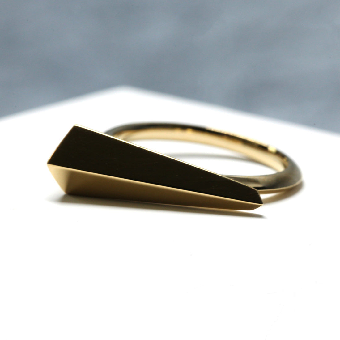 Gold Vermeil Sharp Spine Ring