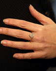 Round & Pear Shape Diamond Aura Ring 0.78 ct - Lab Grown Diamonds