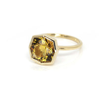 citrine shape bena yellow gold bena jewelry statement ring custom made