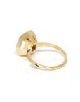 yellow gold statement ring big gemstone custom made bena jewelry