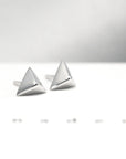 white gold bena jewelry small stud earrings delta edgy collection