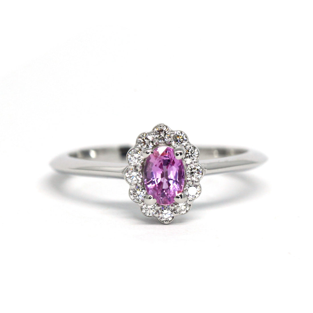 Avalanche Pink Purple Sapphire Diamond Ring Fine Bena Jewelry Designer