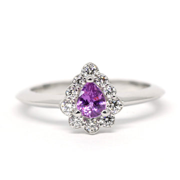 purple sapphire diamond bridal ring bena jewelry designer montreal