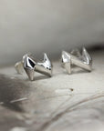 white gold bena jewelry stud earrings made in montreal unisex studs