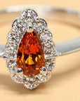 inside of spessartite garnet diamond ring vivid orange natural gemstone bena jewelry gold and color gemstone jewelry montreal handmade little italy jeweler montreal