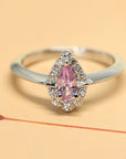 Bena Jewelry Montreal Custom Color Gemstone Engagement Ring Handmade in montreal pink sapphire bridal diamond ring custom made jewelry montreal bena jewelry edgy fine minimalist jewelry