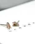 Minimalist fine jewelry stud earrings Bena Jewelry