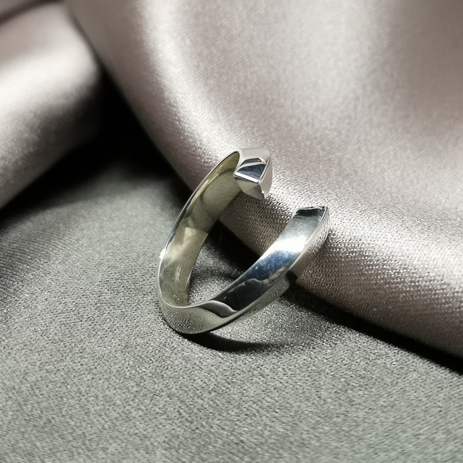 Simple Sterling Silver Fine Jewelry Modern Design Jewelry Designer