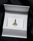 Jewelry box statement gold plated ring fine jewelry straight ring in its packaging vermeil gold edgy custom made box for ring bena jewelry specialist montreal