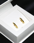 Yellow gold plated silver earrings box packaging montreal made in canada vermeil gold custom jewelry montreal made in canada