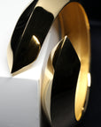 Vermeil gold bracelet bena jewelry made in montreal canada bold statement jewelry 
