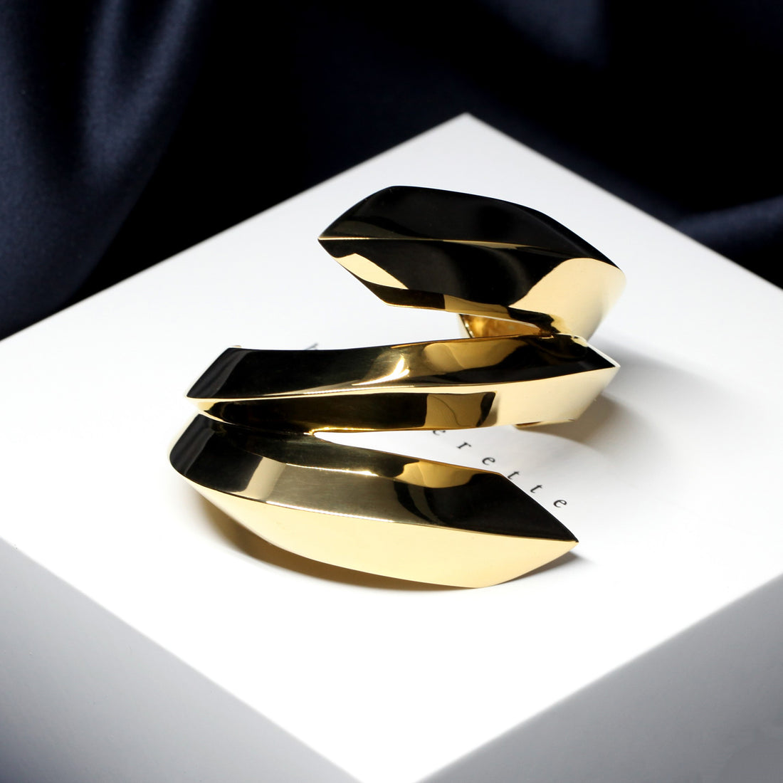 Bena Jewelry Spin Collection Vermeil Gold Bracelet Silver Modern Jewelry Made in Montreal Canada