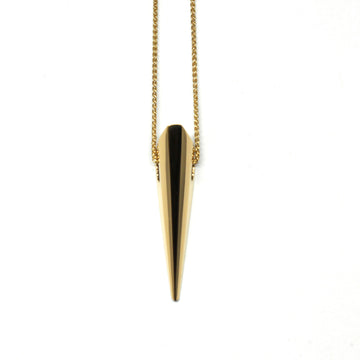 Vermeil gold bena jewelry pendant silver gold plated made in canada fine unisexe minimalist montreal local designer made gold jewelry simple minimalist shape little italy jeweler montreal canada modern jewelry designer