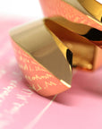 Pink backgound vermeil gold silver jewelry bena jewelry made in montreal canada fine jewelry design
