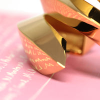 Pink backgound vermeil gold silver jewelry bena jewelry made in montreal canada fine jewelry design