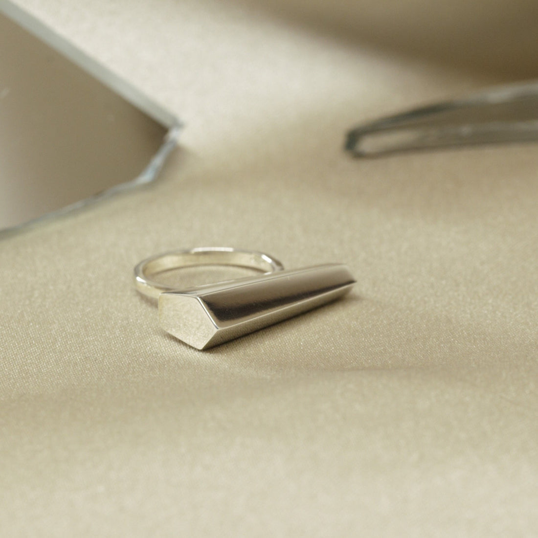 Sturdy Ring Sterling Silver Fine Jewelry Modern Design Jewelry Designer
