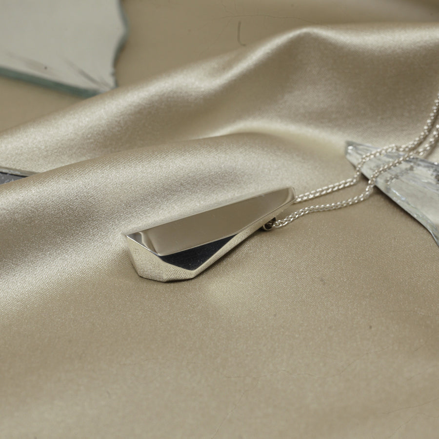Statement sterling silver pendant fine jewelry modern design