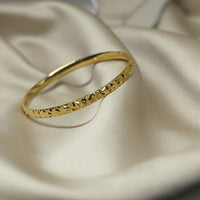 bangle bracelet edgy gold bena jewelry designer montreal