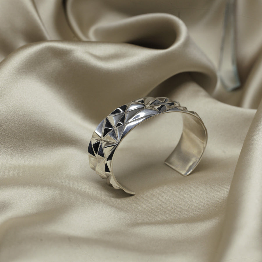 Statement bracelet. Silver jewelry bracelet. Gig silver bracelet