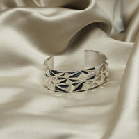 Statement bracelet. Silver jewelry bracelet. Bling silver bracelet