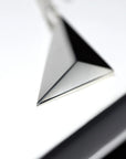 Silver Vertical Pyramid Pendant