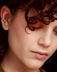 Small Peridot Stud Earrings