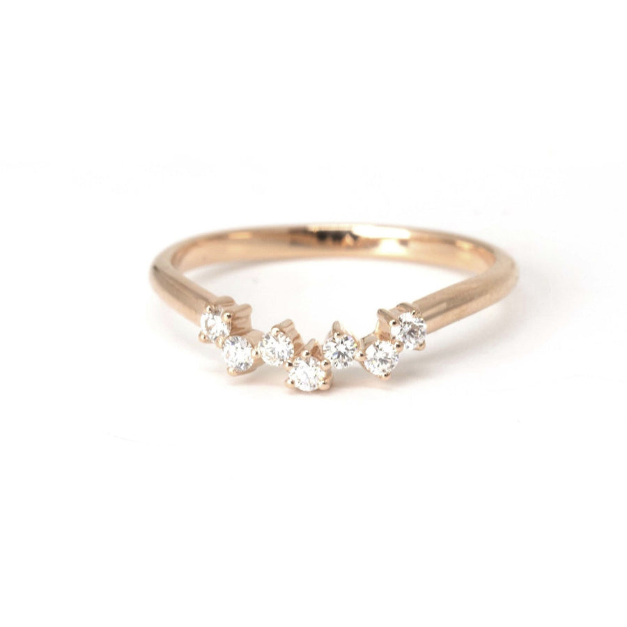 diamond ring custom made rose gold bridal jewelry montreal bena jewelry designer