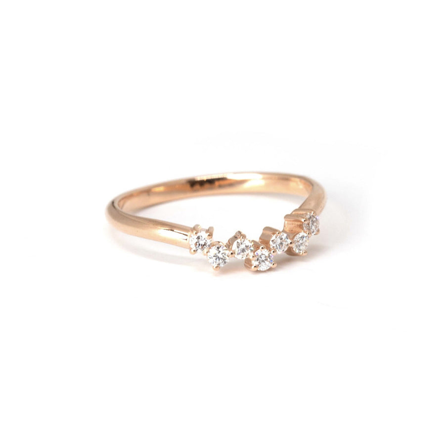 rose gold diamond band montreal made fine jewelry design bena jewelry montreal