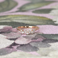 rose gold diamond wedding band montreal designer bena jewelry
