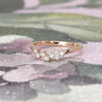 diamond wedding band montreal made rose gold ring bena jewelry