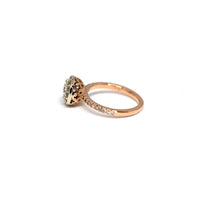Rose Gold Round Diamond Engagement Ring