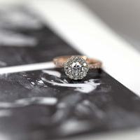 Rose Gold Round Diamond Engagement Ring