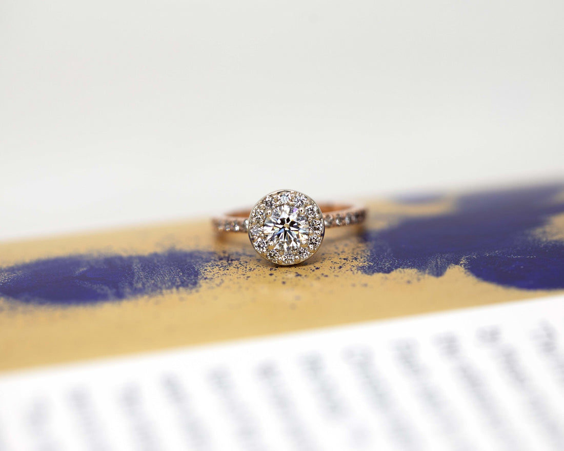 Rose Gold Round Diamond Engagement Ring