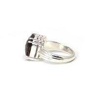 side view silver statement ring bena jewelry montreal