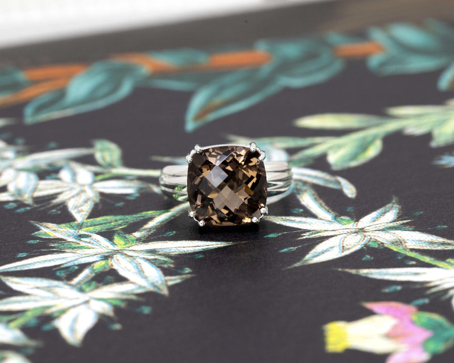 brown gemstone statement ring bena jewelry designer canada