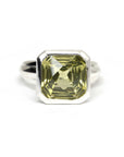 lemon quartz statement silver ring bena jewelry edgy design montreal