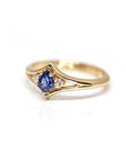 yellow gold sapphire engagement ring bena jewelry