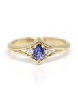 yellow gold custom made color bridal ring by bena jewelry